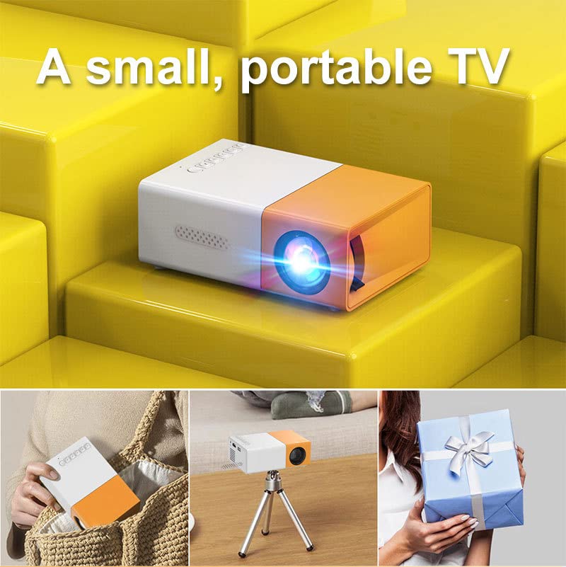 Portable Mini Projectors Led Micro Projector 1080P Home Party Meeting Theater Projector Wireless Connect Phones?Newest Upgraded